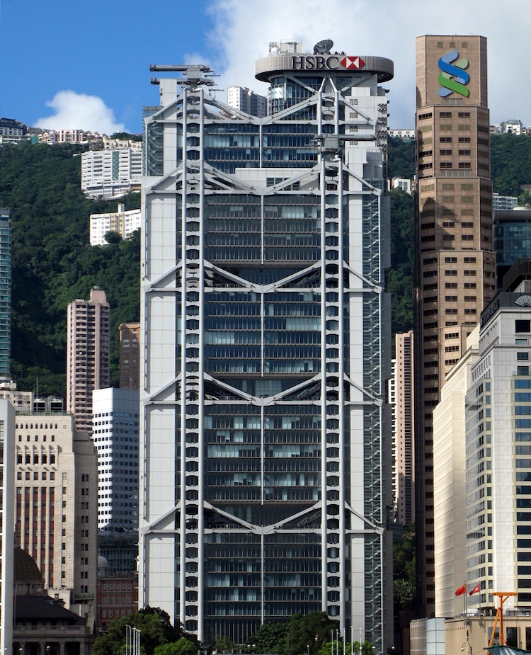 Cladirea principala a HSBC din Hong Kong