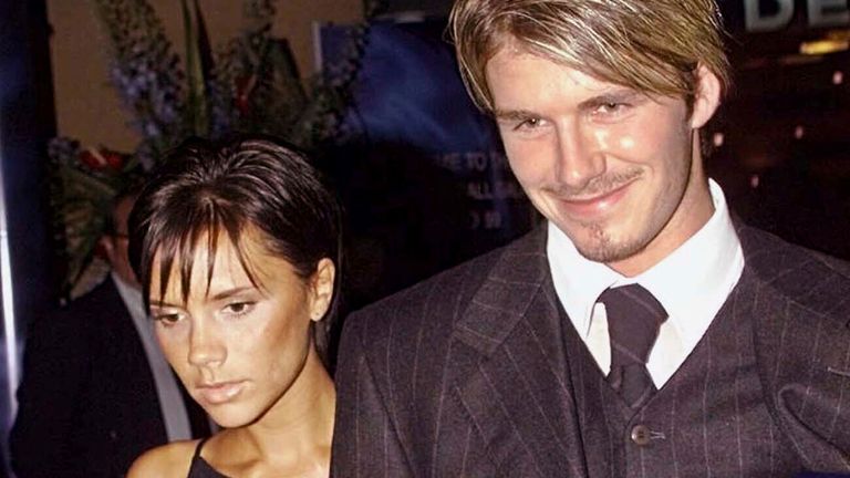Victoria si David Beckham fotografiati in Monaco in august 1999. Foto: AP